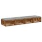 Preview: 4-teilige Sitzkissen SOEST 4 stk. 100 % Polyester Grau