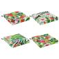 Preview: 4-teilige Sitzkissen SOEST 4 stk. 100 % Polyester Mehrfarbig