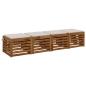 Preview: Sitzkissen SOEST 4 stk. 100 % Polyester Weiß 40 x 40 x 3 cm