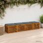 Preview: ARDEBO.de - Sitzkissen SOEST 4 stk. 100 % Polyester Blau 40 x 40 x 3 cm
