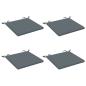 Preview: Sitzkissen SOEST 4 stk. 100 % Polyester Blau 40 x 40 x 3 cm