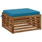 Preview: 1-teiliges Sitzkissen SOEST 100 % Polyester Himmelblau