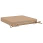 Preview: 4-teilige Sitzkissen SOEST 4 stk. 100 % Polyester Sand
