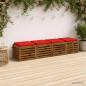 Preview: ARDEBO.de - 4-teilige Sitzkissen SOEST 4 stk. 100 % Polyester Rot