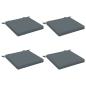 Preview: 4-teilige Sitzkissen SOEST 4 stk. 100 % Polyester Blau