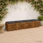 Preview: ARDEBO.de - 4-teilige Sitzkissen SOEST 4 stk. 100 % Polyester Anthrazit
