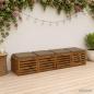 Preview: ARDEBO.de - 4-teilige Sitzkissen SOEST 4 stk. 100 % Polyester Taupe