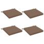Preview: 4-teilige Sitzkissen SOEST 4 stk. 100 % Polyester Taupe