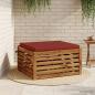 Preview: ARDEBO.de - 1-teiliges Sitzkissen SOEST 100 % Polyester Rot 80 x 80 x 5 cm