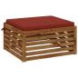 Preview: 1-teiliges Sitzkissen SOEST 100 % Polyester Rot 80 x 80 x 5 cm