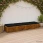 Preview: ARDEBO.de - Sitzkissen SOEST 4 stk. 100 % Polyester Schwarz 80 x 80 x 7 cm