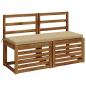 Preview: Bankkissen SOEST 100 % Polyester Beige 120 x 40 x 5 cm