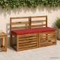 Preview: ARDEBO.de - Bankkissen SOEST 100 % Polyester Rot 110 x 40 x 5 cm