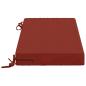Preview: Bankkissen SOEST 100 % Polyester Rot 80 x 40 x 8 cm