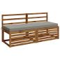 Preview: Bankkissen SOEST 100 % Polyester Grau 140 x 50 x 8 cm
