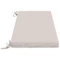 Preview: Bankkissen SOEST 100 % Polyester Weiß 100 x 40 x 5 cm