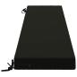 Preview: Bankkissen SOEST 100 % Polyester Schwarz 180 x 40 x 8 cm