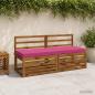 Preview: ARDEBO.de - Bankkissen SOEST 100 % Polyester Rosa 150 x 50 x 8 cm