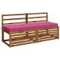 Preview: Bankkissen SOEST 100 % Polyester Rosa 150 x 50 x 8 cm