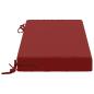 Preview: Bankkissen SOEST 100 % Polyester Weinrot 60 x 40 x 8 cm