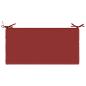 Preview: Bankkissen SOEST 100 % Polyester Weinrot 60 x 40 x 8 cm