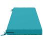 Preview: Bankkissen SOEST 100 % Polyester Türkis 140 x 50 x 8 cm