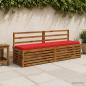 Preview: ARDEBO.de - Bankkissen SOEST 100 % Polyester Rot 170 x 40 x 5 cm