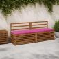 Preview: ARDEBO.de - Bankkissen SOEST 100 % Polyester Rosa 170 x 40 x 5 cm