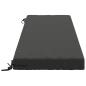 Preview: Bankkissen SOEST 100 % Polyester Anthrazit 150 x 50 x 8 cm