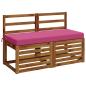 Preview: Bankkissen SOEST 100 % Polyester Rosa 120 x 50 x 8 cm
