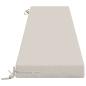 Preview: Bankkissen SOEST 100 % Polyester Weiß 170 x 40 x 8 cm