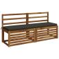 Preview: Bankkissen SOEST 100 % Polyester Anthrazit 150 x 40 x 5 cm