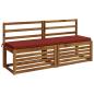 Preview: Bankkissen SOEST 100 % Polyester Rot 140 x 40 x 5 cm