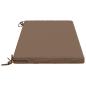 Preview: Bankkissen SOEST 100 % Polyester Taupe 110 x 50 x 5 cm