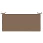 Preview: Bankkissen SOEST 100 % Polyester Taupe 110 x 50 x 5 cm