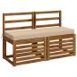Preview: Bankkissen SOEST 100 % Polyester Creme 120 x 40 x 8 cm