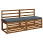 Preview: Bankkissen SOEST 100 % Polyester Blau 150 x 50 x 5 cm