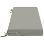 Preview: Bankkissen SOEST 100 % Polyester Grau 120 x 40 x 8 cm