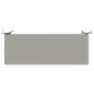 Preview: Bankkissen SOEST 100 % Polyester Grau 120 x 40 x 8 cm