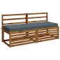 Preview: Bankkissen SOEST 100 % Polyester Blau 140 x 50 x 8 cm