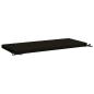 Preview: Bankkissen SOEST 100 % Polyester Schwarz 120 x 50 x 5 cm