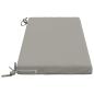 Preview: Bankkissen SOEST 100 % Polyester Grau 120 x 40 x 5 cm