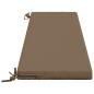 Preview: Bankkissen SOEST 100 % Polyester Taupe 140 x 40 x 5 cm
