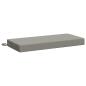 Preview: Bankkissen SOEST 100 % Polyester Grau 60 x 40 x 8 cm