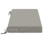 Preview: Bankkissen SOEST 100 % Polyester Grau 60 x 40 x 8 cm