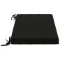 Preview: Bankkissen SOEST 100 % Polyester Schwarz 80 x 40 x 5 cm