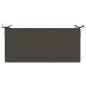 Preview: Bankkissen SOEST 100 % Polyester Anthrazit 120 x 50 x 8 cm