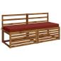 Preview: Bankkissen SOEST 100 % Polyester Rot 150 x 50 x 8 cm