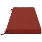 Preview: Bankkissen SOEST 100 % Polyester Rot 150 x 50 x 8 cm
