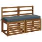 Preview: Bankkissen SOEST 100 % Polyester Blau 100 x 40 x 8 cm